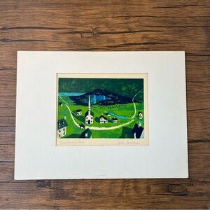 Paul Revere’s Ride Signed Print Art Serigraph Route‎ Traveled John Mosiman